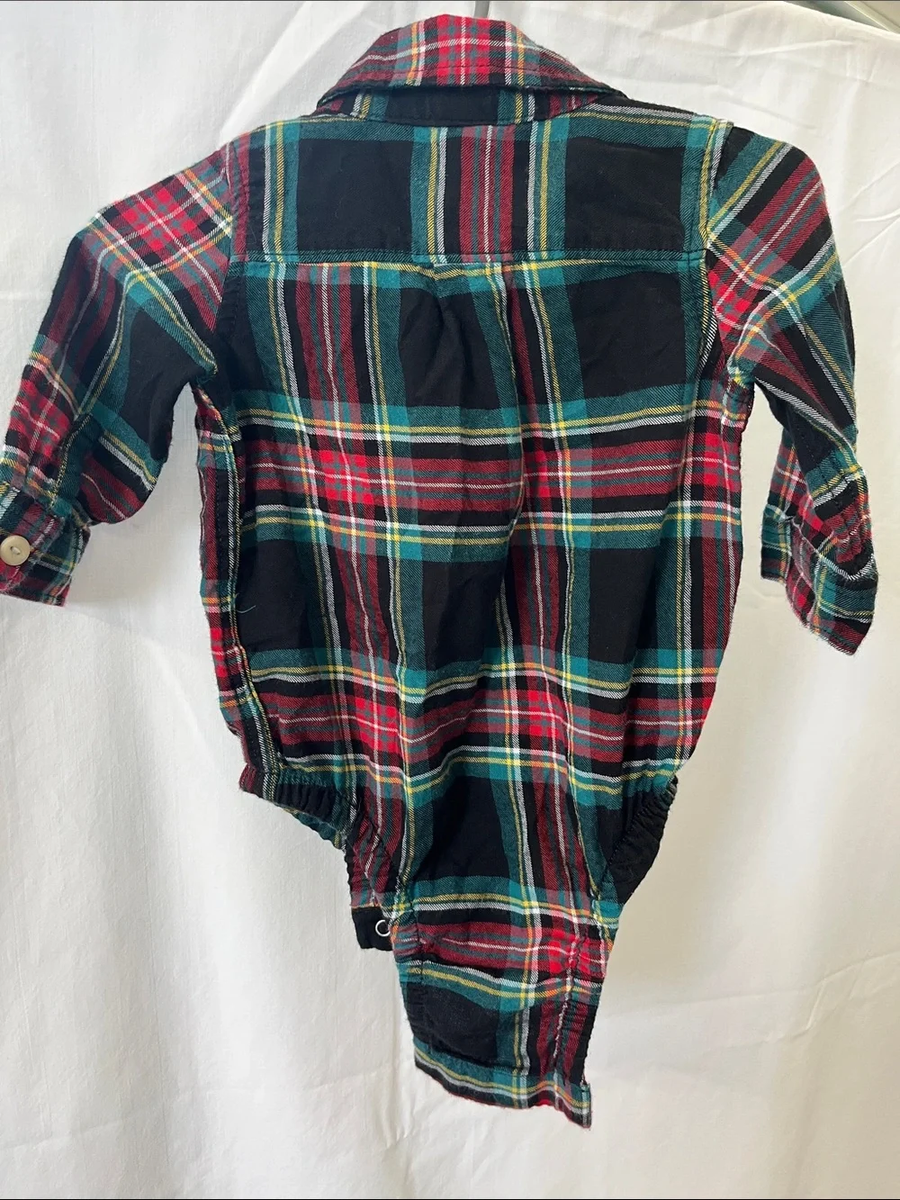 GAP Baby Plaid Button-Up in Red, Green, Black and Yellow